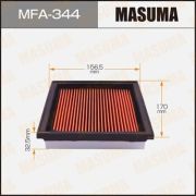 Воздушный фильтр MASUMA MFA-344/AN-221V   Пропитка