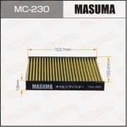 Салонный фильтр MASUMA MC230/AC-107E