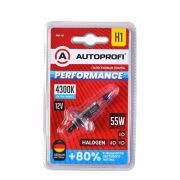 Лампа автомобильная AUTOPROFI H1 12v 55w; P14, 5s; +80%, PRF-H1