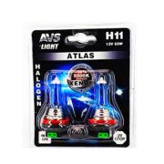 Лампа галогенная H11 12В 55 Вт (5000К) кт.2шт. AVS ATLAS A78565S