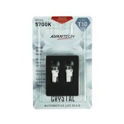 Лампа светодиодная Avantech 12V LED T10 W5W 5700K (линза), комплект 2 шт.
