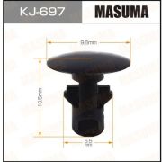 Клипса крепежная MASUMA KJ-697