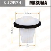 Клипса автомобильная (автокрепеж) MASUMA KJ-2574