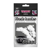Ароматизатор подвес. «Yammy» картон с пропиткой Квадрат «Fresh Berries»