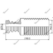 Пыльник амортизатора Tenacity  ASCNI1010/910033/NS57Y11F/NSHB-N15F