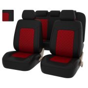 Чехлы PSV Elegant Next (Черный-Красный), ромб + экокожа