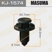 Клипса крепежная MASUMA KJ-1574