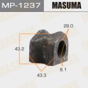 Втулка переднего стабилизатора  MASUMA MP1237/ASBTO1099/TSB-GRJ158F/CVT105  комплект 2 шт.