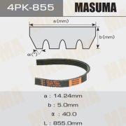 Ремень ручейковый MASUMA 4PK-855