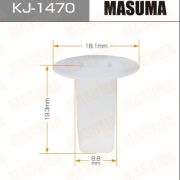 Клипса крепежная MASUMA KJ-1470