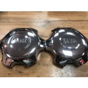Накладки декоративные хром Toyota Land Cruiser Prado FJ 1997-2002г крышка на литьё 8437 (2 шт) 3400.
