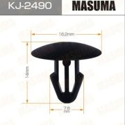 Клипса автомобильная  MASUMA KJ-2490