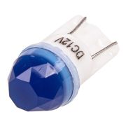 Лампа светодиодная T10 (W5W), 12V, 1 SMD диод, 1-конт, керамика 3D, синяя, SKYWAY, S08201448
