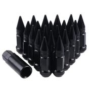 Комплект гаек М12х1,25 L=80 черный+1ключ (KK911944SD/BC)
