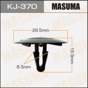 Клипса автомобильная (автокрепеж) MASUMA KJ-370