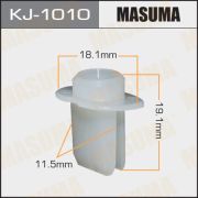 Клипса крепежная MASUMA KJ-1010