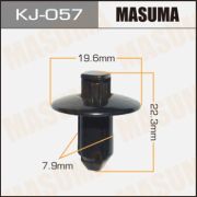 Клипса крепежная MASUMA KJ-057