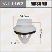 Клипса крепежная MASUMA KJ-1167