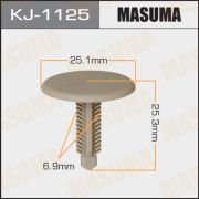 Клипса крепежная MASUMA салонная бежевая KJ-1125