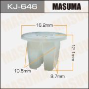 Клипса крепежная MASUMA KJ-646