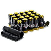 Комплект желтых кованных гаек Drinty Racing Nuts М12х1.5