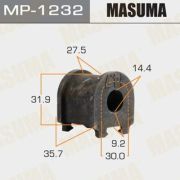 Втулка стабилизатора MASUMA MP1232/TSB-ASV60R/B9661/48818-33120/ BL21285 [уп.2]