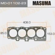 Прокладка ГБЦ  MASUMA MD-01102-23/EG061/TA186G1 4S-FE, 4S-Fi (графит-эластомер) Толщина 1,60мм