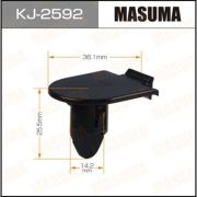 Клипса автомобильная (автокрепеж) MASUMA KJ2592 пара к ней KJ-2593