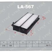 Фильтр воздушный LYNXauto LA-567/A-877