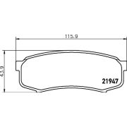 Колодки Nisshinbo NP1008/GP02090/PF1243 TOYOTA 4 RUNNER/FORTUNER/HILUX VI-VII/LAND CRUISER/SEQUOIA