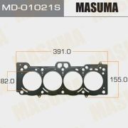 Прокладка Головки блока MASUMA, MD01021S/A7ACHXX121/SH-0956/11115-16121 7A-FE
