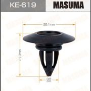Клипса автомобильная (автокрепеж) MASUMA KE-619