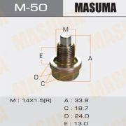 Болт маслосливной С МАГНИТОМ MASUMA (с шайбой) Mazda 14х1.5mm M-50/YH-0121/90009PY3000