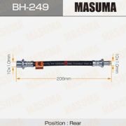 Шланг тормозной MASUMA BH249/90947-02B95/31045707  rear  Ipsum ACM21,ACM26