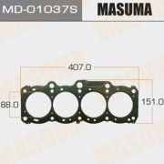 Прокладка ГБЦ  MASUMA,  MD01037S/A5SCHXX120/KA103170  5SFE, трехслойная (металл-эластомер)  1,25 мм