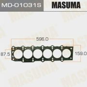 Прокладка ГБЦ MASUMA, MD-01031S/KA103296 1JZ-GE, однослойная (металл-эластомер)  0,23 мм