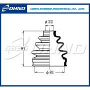 Пыльник привода OHNO 5-825 FB-2111/FB2093