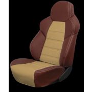 Авточехлы ДИНАС  DRIVE, к/з 100%, (коричневый/бежевый)