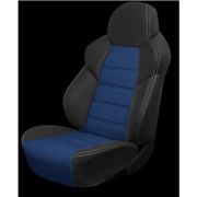 Авточехлы ДИНАС  DRIVE, к/з + замша, (черный/замша синяя)
