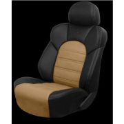 Авточехлы ДИНАС COMFORT , к/з 100%, (черный/бежевый)