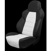 Авточехлы ДИНАС  DRIVE, к/з 100%, (черный/белый)