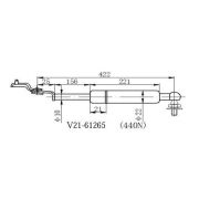 Амортизатор капота V21-61265  TOY LAND Cruiser #J80  LH