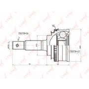ШРУС наружный  перед прав/лев LYNXauto CO-7525A/0110-005A48/0110065A48/TO-65-A48/V41-9320A  25*56*26