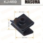 Клипса крепежная MASUMA KJ-469