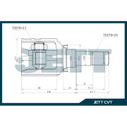 ШРУС внутренний JETT V40-9114/TYIUNHW20 PRIUS NHW20