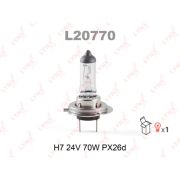 Лампа LYNXauto L20770  H7 24V 70W PX26d HCV