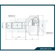 ШРУС внешний JETT V41-3104/0310-047/HO-47