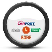 Оплетка CarFort Bone, рельефные ребра, черная, L