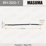 Шланг тормозной задний RH MASUMA BH322-1/31044057/BHT571   ST191 RH