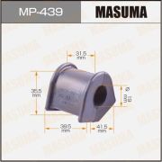 Втулка стабилизатора MASUMA MP439/48815-12240 /T188SV  к-т 2шт